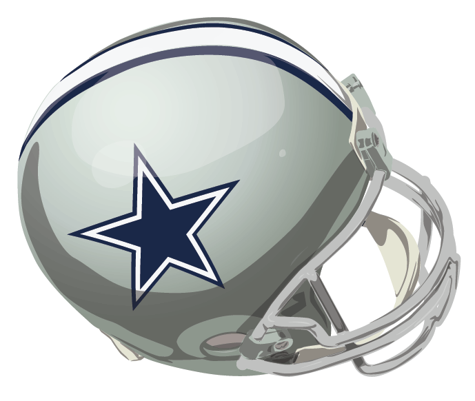 Dallas Cowboys 1967-1975 Helmet iron on transfers for clothing